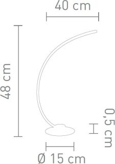 Sompex LED Tischleuchte Curve