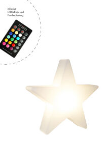 8 Seasons Design Dekoleuchte Shining Star LED RGB 40 cm...