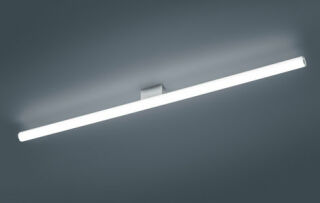 elegante LED Wand/Deckenleuchte Loom 1200 chrom von Helestra