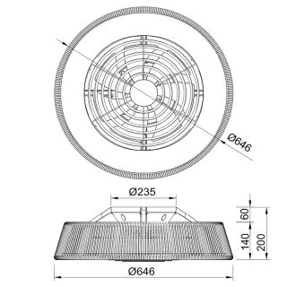 Mantra Polinesia Nautica Deckenventilator LED Tauwerk dimmbar Fernbedienung