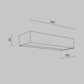 Maytoni Außenleuchte Wandleuchte Lot LED 20W graphit