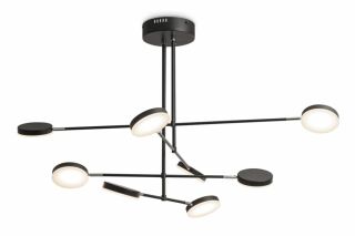 Maytoni Pendelleuchte Fad LED 8-flammig schwarz