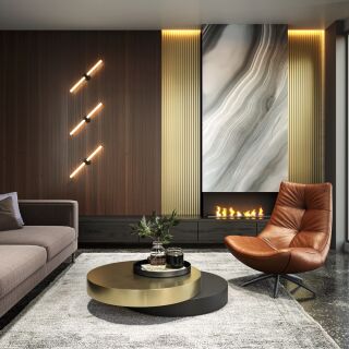 Maytoni Wandleuchte Axis LED weiß 63cm