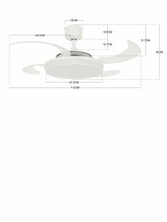 Deckenventilator Fanaway EVO 1 Weiß