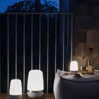 blomus LED Outdoor Leuchte -SPIRIT- Warm Gray Size L