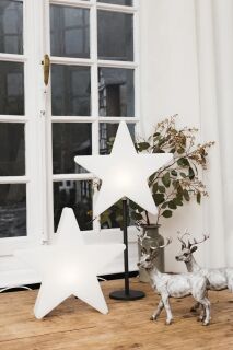 8 Seasons Design Shining Window Star weiß